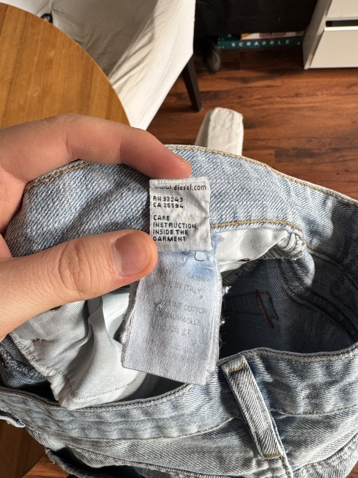 Diesel Vintage Y2k Rare Diesel Mud Wash Blue Jeans Pant Hype 32 Size US 32 / EU 48 - 11 Thumbnail