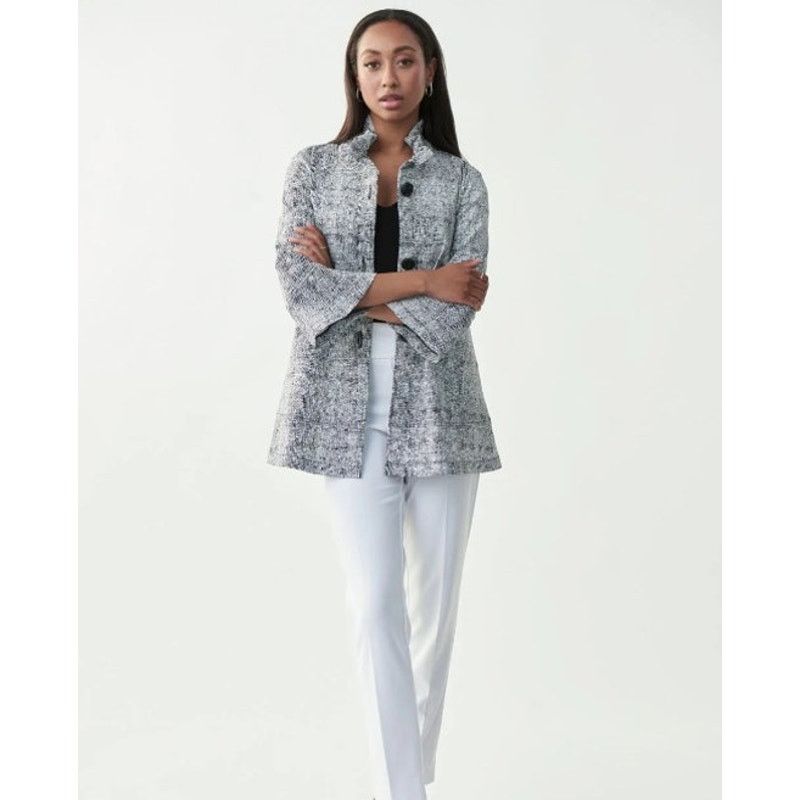 Joseph Ribkoff Joseph Ribkoff Black/White Button Front Blazer w/Pockets 6 Size M / US 6-8 / IT 42-44 - 5 Thumbnail