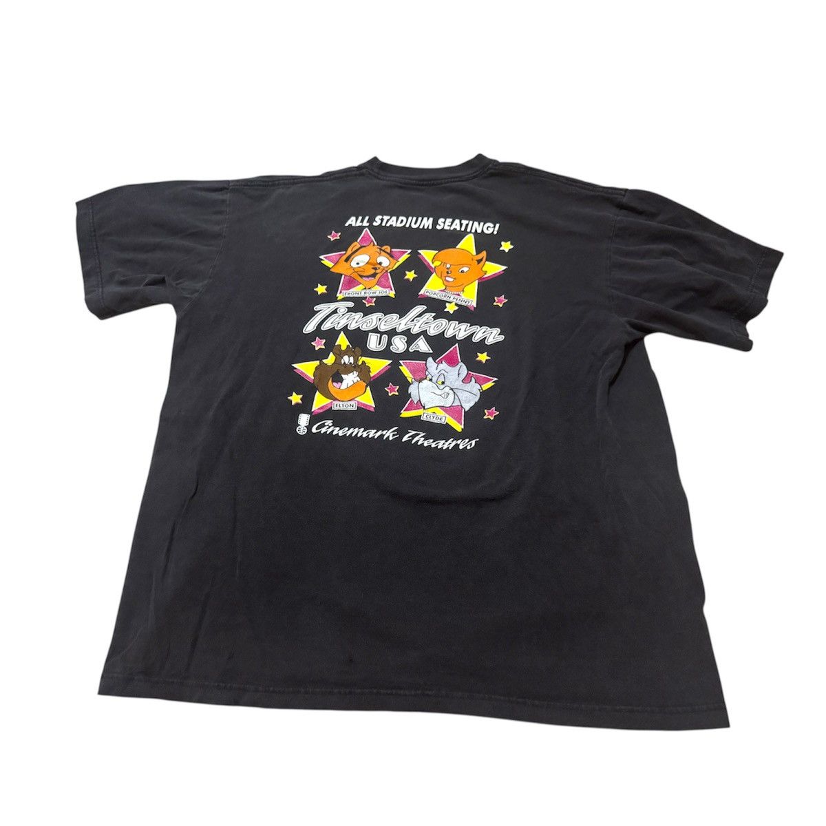 Vintage Vintage 90s Tinseltown Popcorn Penny Front Row Joe T-Shirt Size US XL / EU 56 / 4 - 1 Thumbnail