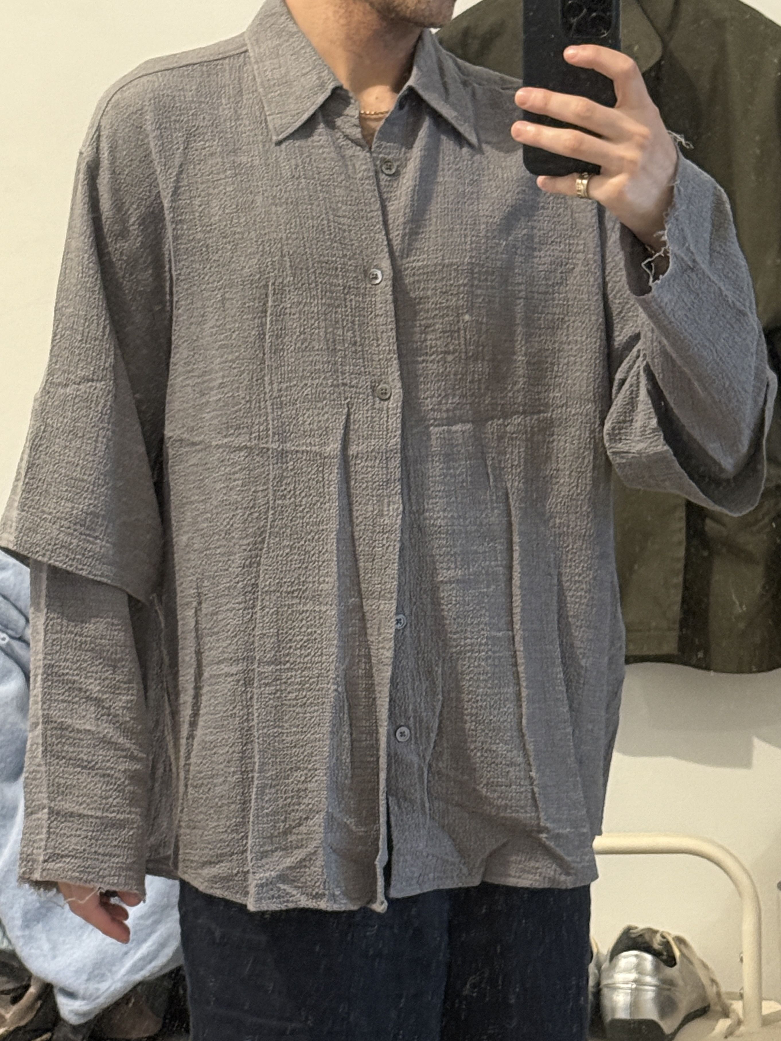 Hope oversized grey shirt Size US M / EU 48-50 / 2 - 1 Thumbnail