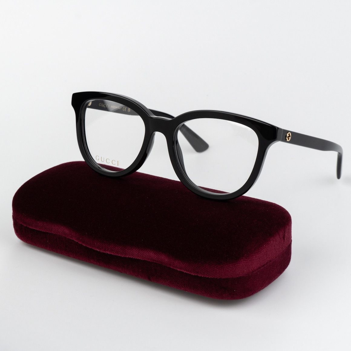 Gucci Gucci Women Eyeglasses Black Oval GG1687O 001 BRAND NEW Size ONE SIZE - 2 Thumbnail