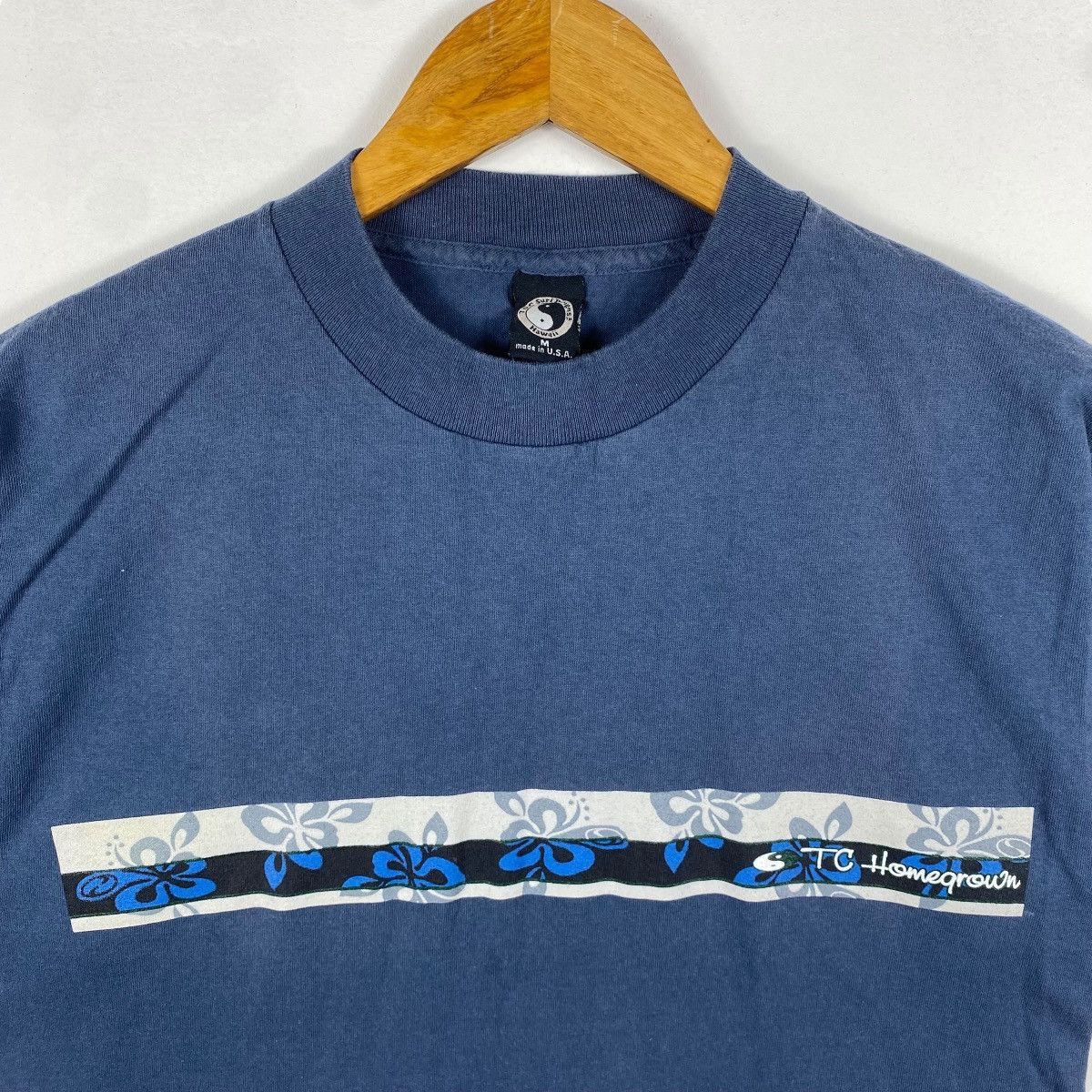 Vintage Vintage 90's T&C SURF DESIGNS Homegrown Graphic Surf Tee Size US M / EU 48-50 / 2 - 2 Thumbnail