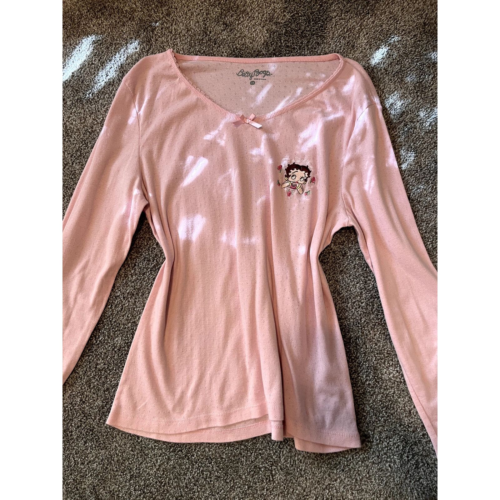 Other Vintage Betty Boop Graphic Long Sleeve – Size 2X Size XXL / US 16-18 / IT 52-54 - 1 Thumbnail