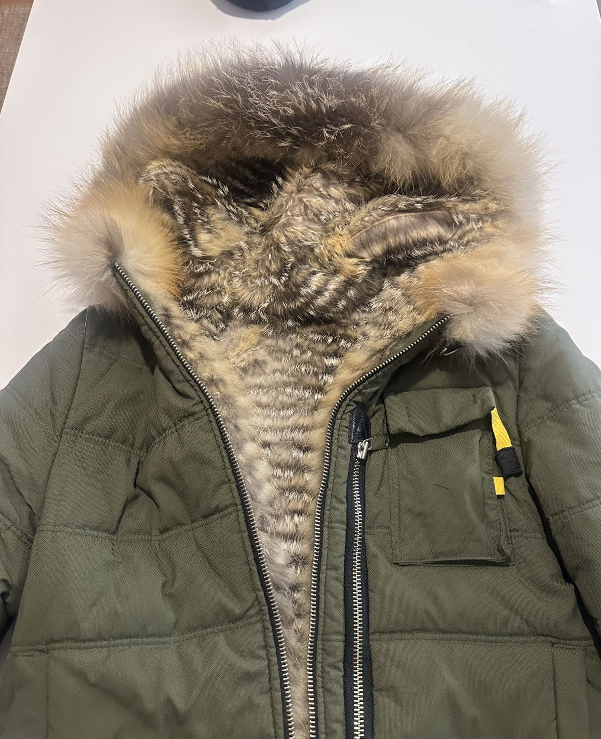 Other Green - khaki Fox Bomber Jacket with Fox Hood Size US M / EU 48-50 / 2 - 8 Thumbnail