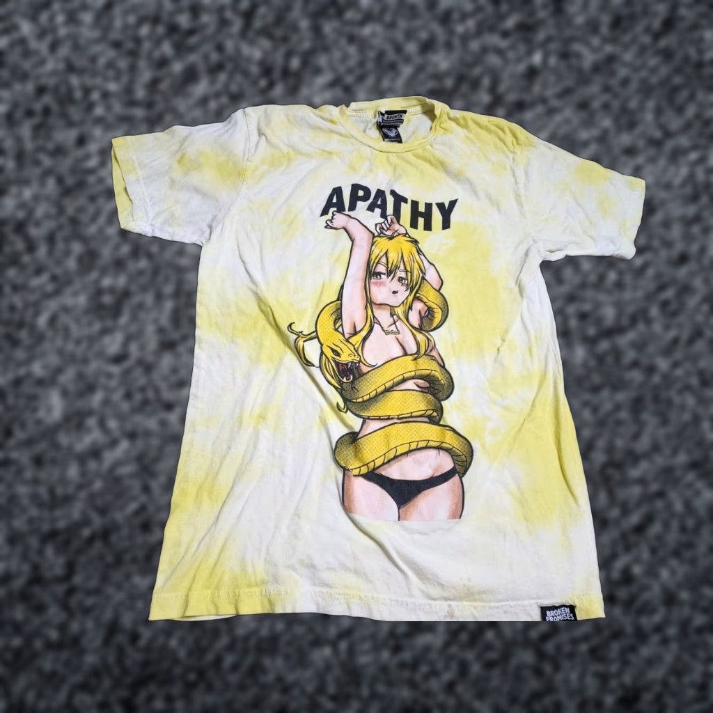 Broken Promises Co. Broken Promises Shirt Adult Large Yellow Tie Dye Anime Mens Size US L / EU 52-54 / 3 - 1 Thumbnail