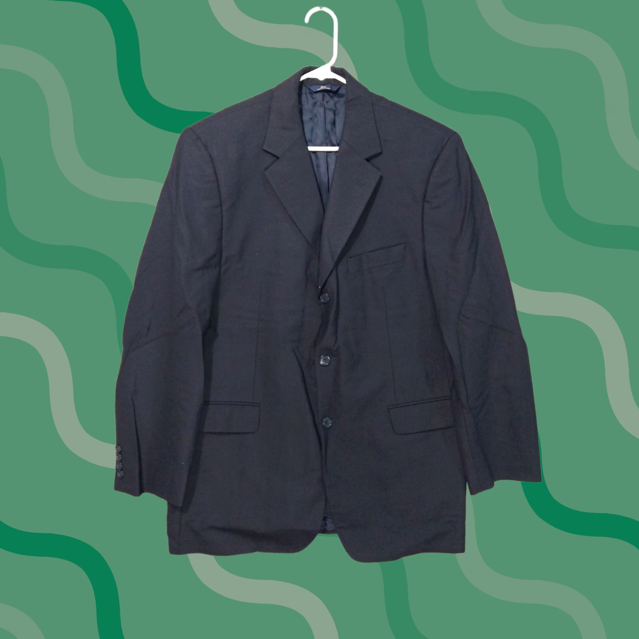 Brooks Brothers Brooks Brothers Blazer Mens 42R Wool Blue Single-Breasted 3-Button Notch Lapel Stretch Jacket Coat 2 Piece Sports Regular Vintage N/A Size 42R - 1 Thumbnail