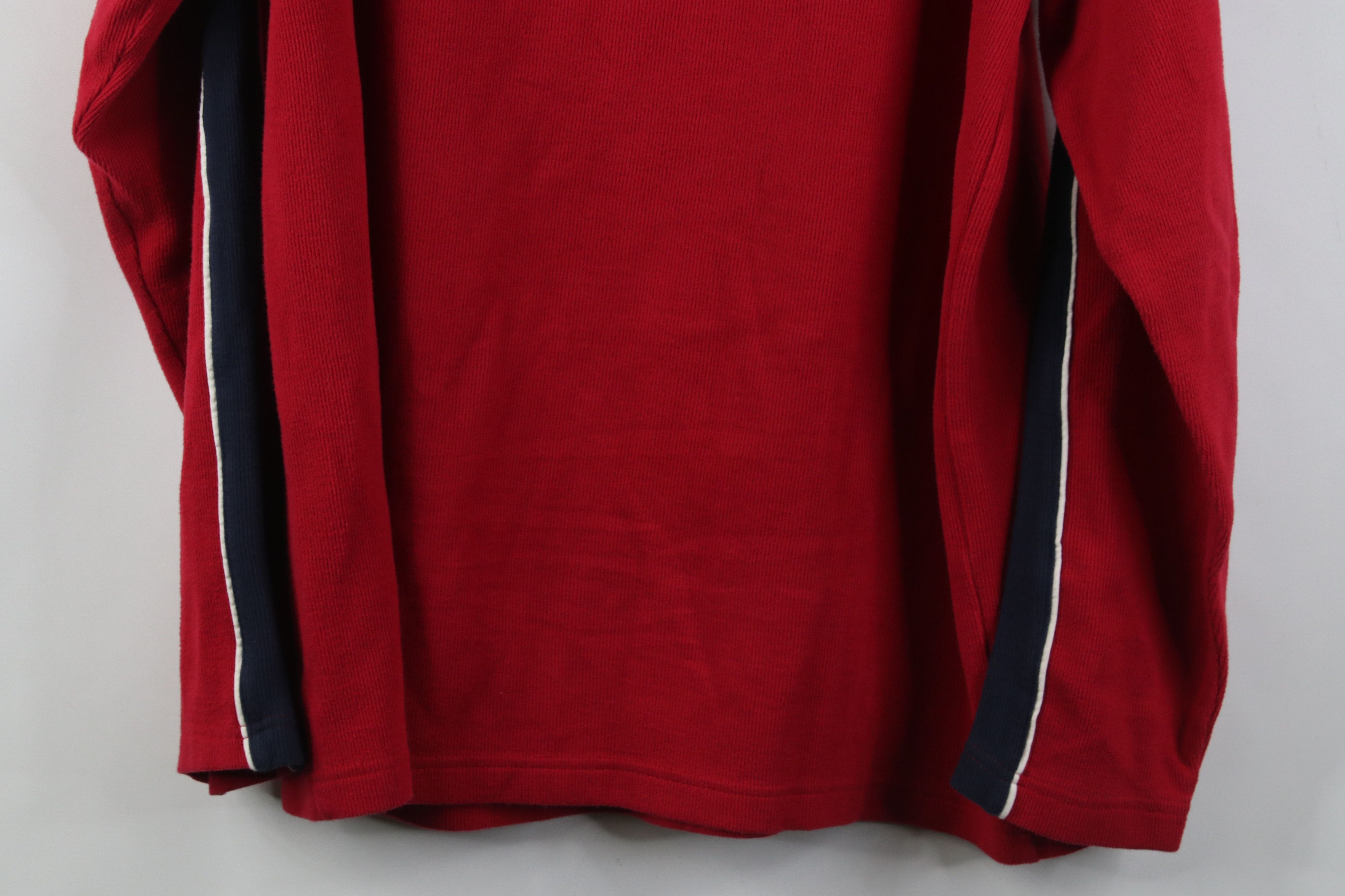 Vintage Vintage 90s Y2K Streetwear Ribbed Knit Long Sleeve T-Shirt Size US L / EU 52-54 / 3 - 9 Thumbnail