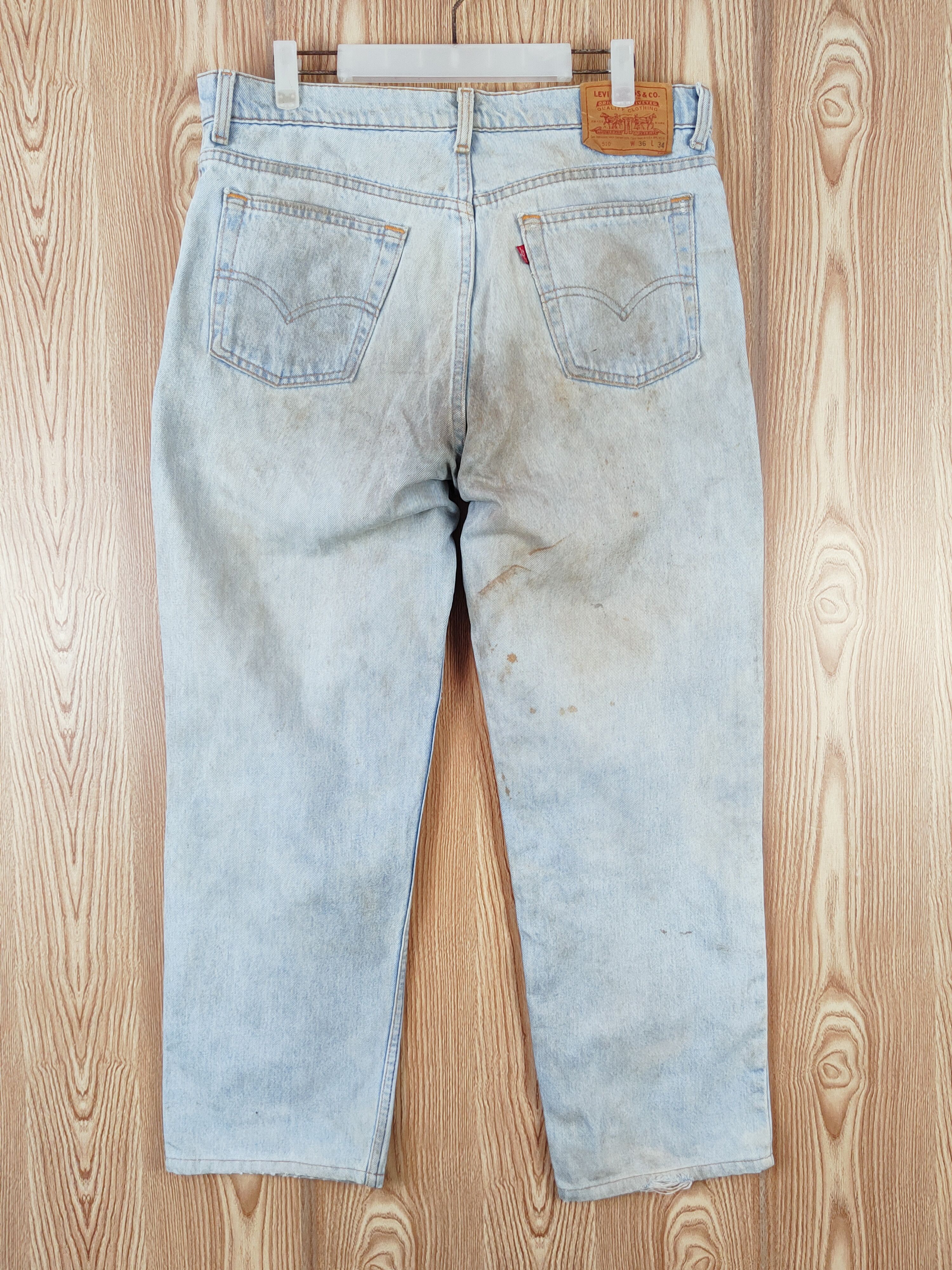Levi's Levi's vintage usa Blue Faded Distressed Ripped Jeans #W804 Size US 36 / EU 52 - 8 Thumbnail