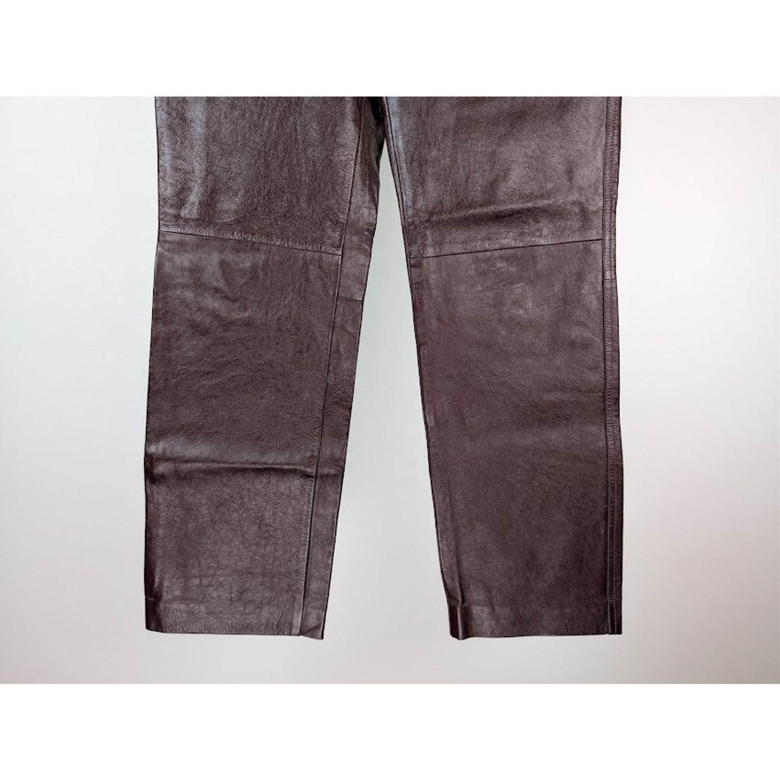 Gucci o1rshd1 Soft Leather Pants in Bordeaux Size US 36 / EU 52 - 4 Thumbnail