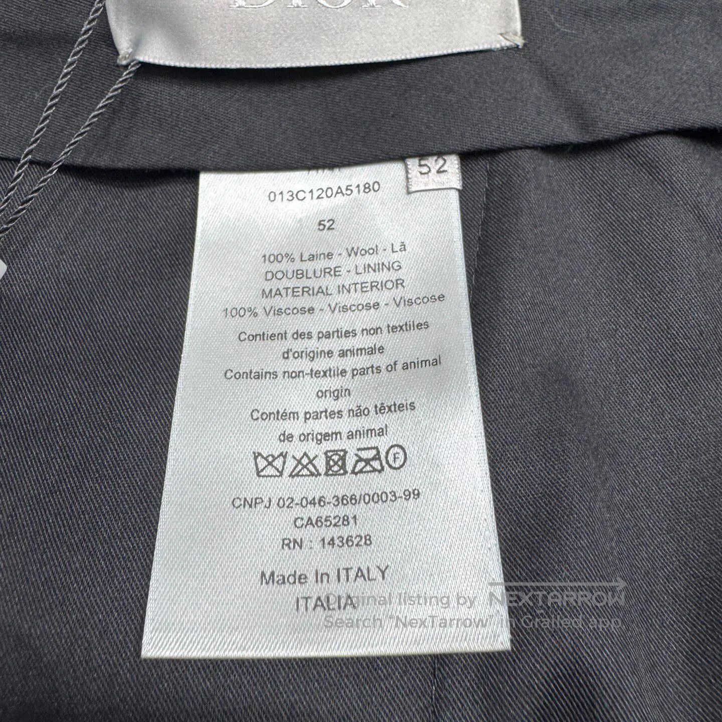 Dior Dior Solid-color wool casual pants| Size US 36 / EU 52 - 4 Thumbnail