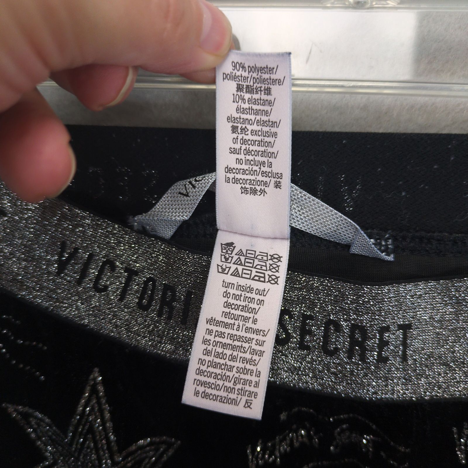 Victoria's Secret Victoria's Secret Shooting Stars Black Velvet Leggings Size 28" / US 6 / IT 42 - 5 Thumbnail