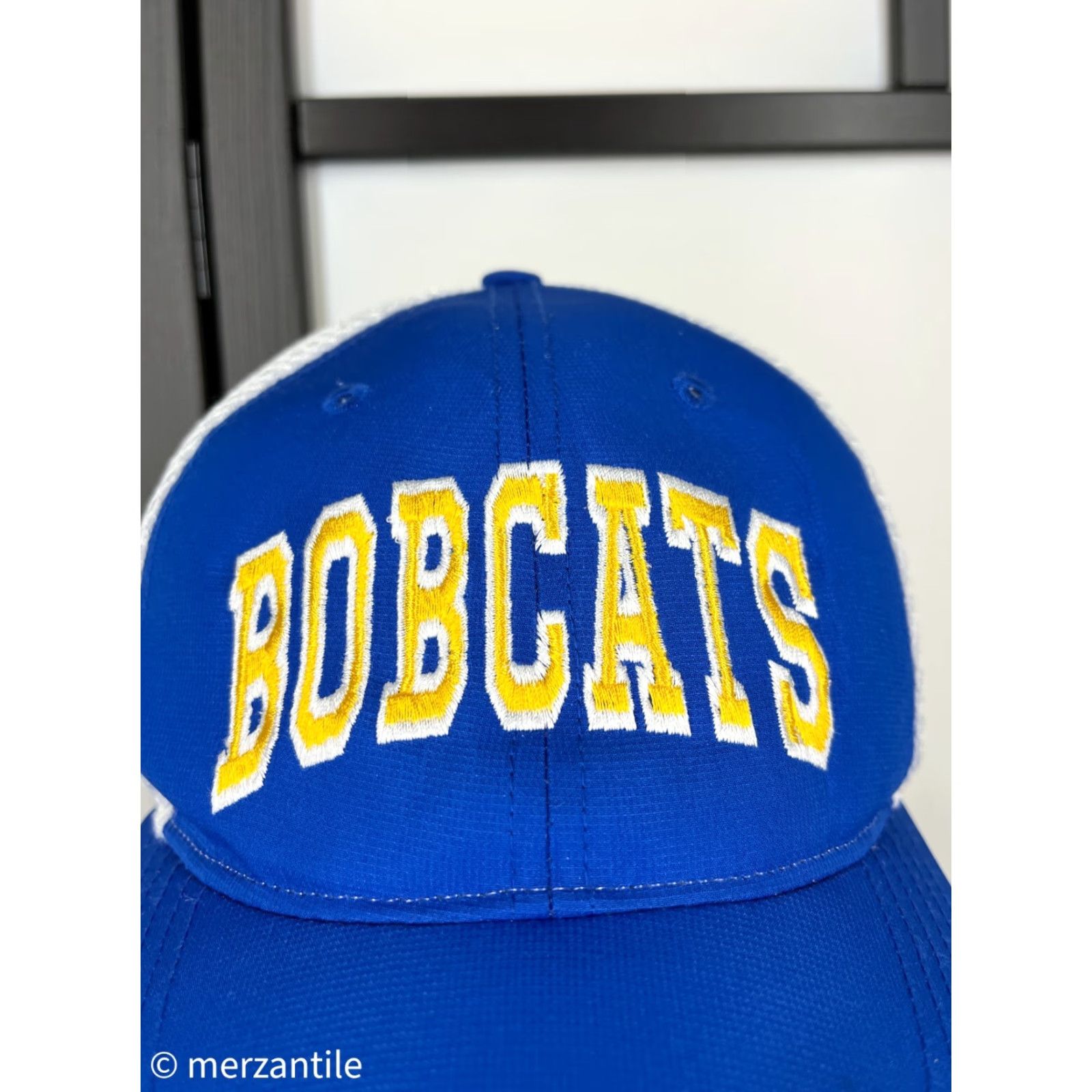 Vintage Bobcats Hat Cap Trucker Adult One Size Blue Sports Lightweight Baseball Cap Mens Size ONE SIZE - 2 Thumbnail