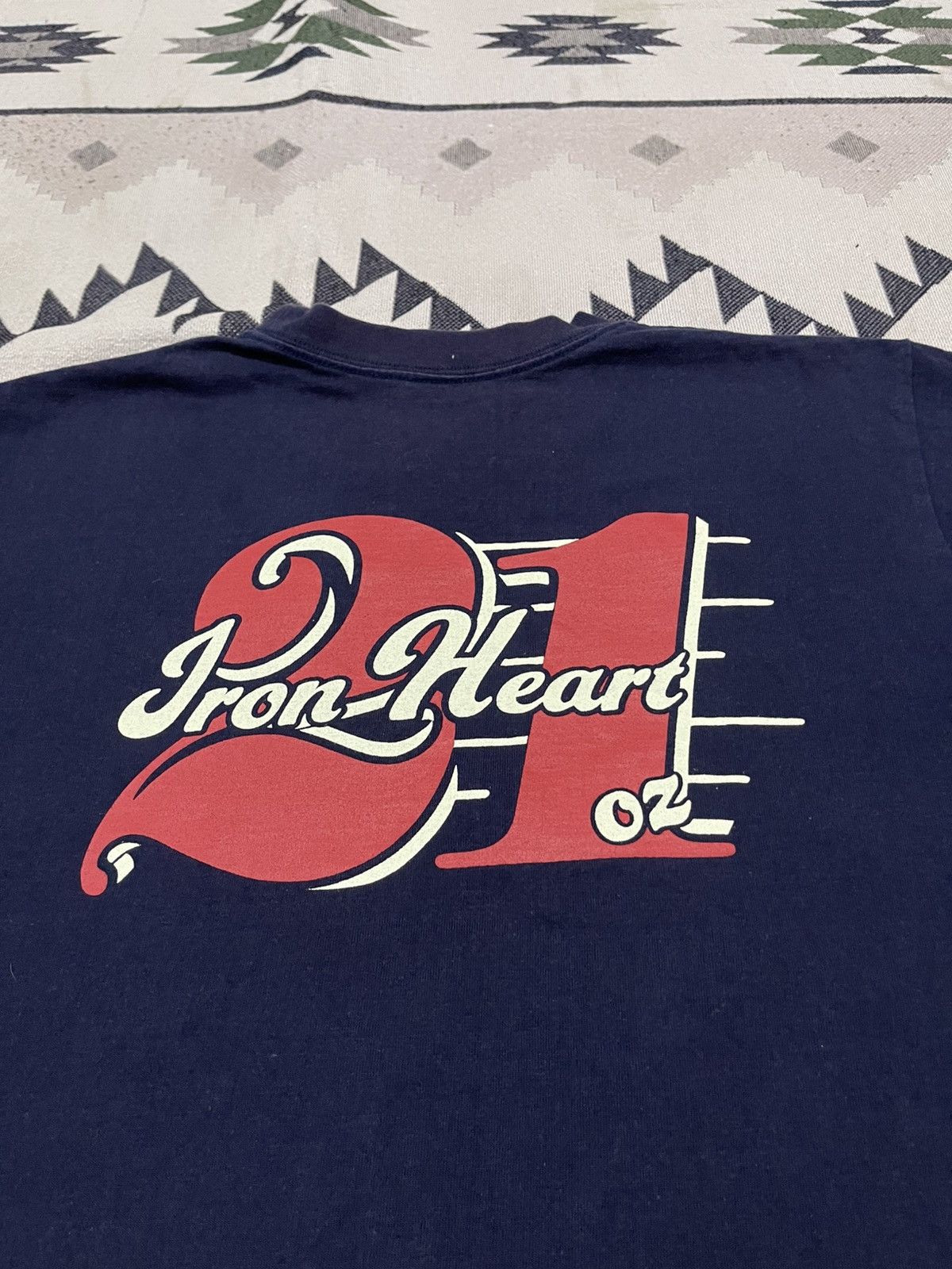 Iron Heart 2000s IRON HEART 21oz SHORT SLEEVE SUNFADED Size US S / EU 44-46 / 1 - 14 Thumbnail