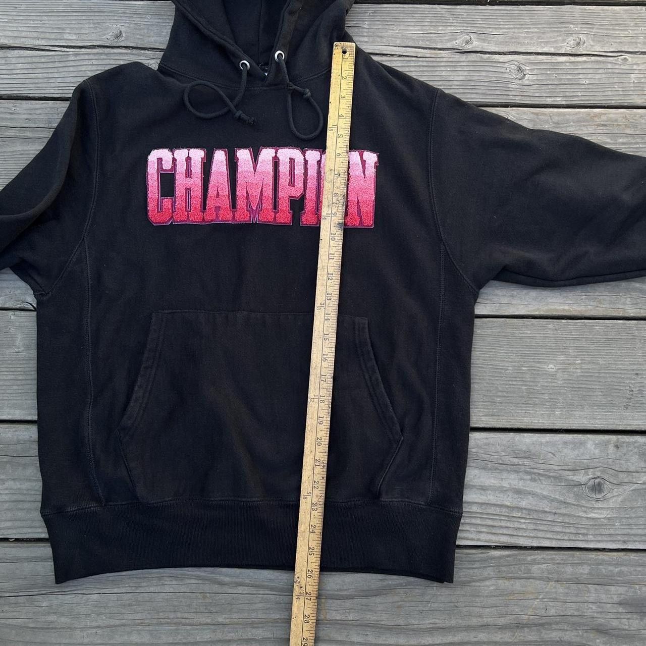 Champion Champion Reverse Weave Chenille Logo Black Hoodie Medium Size US M / EU 48-50 / 2 - 4 Thumbnail