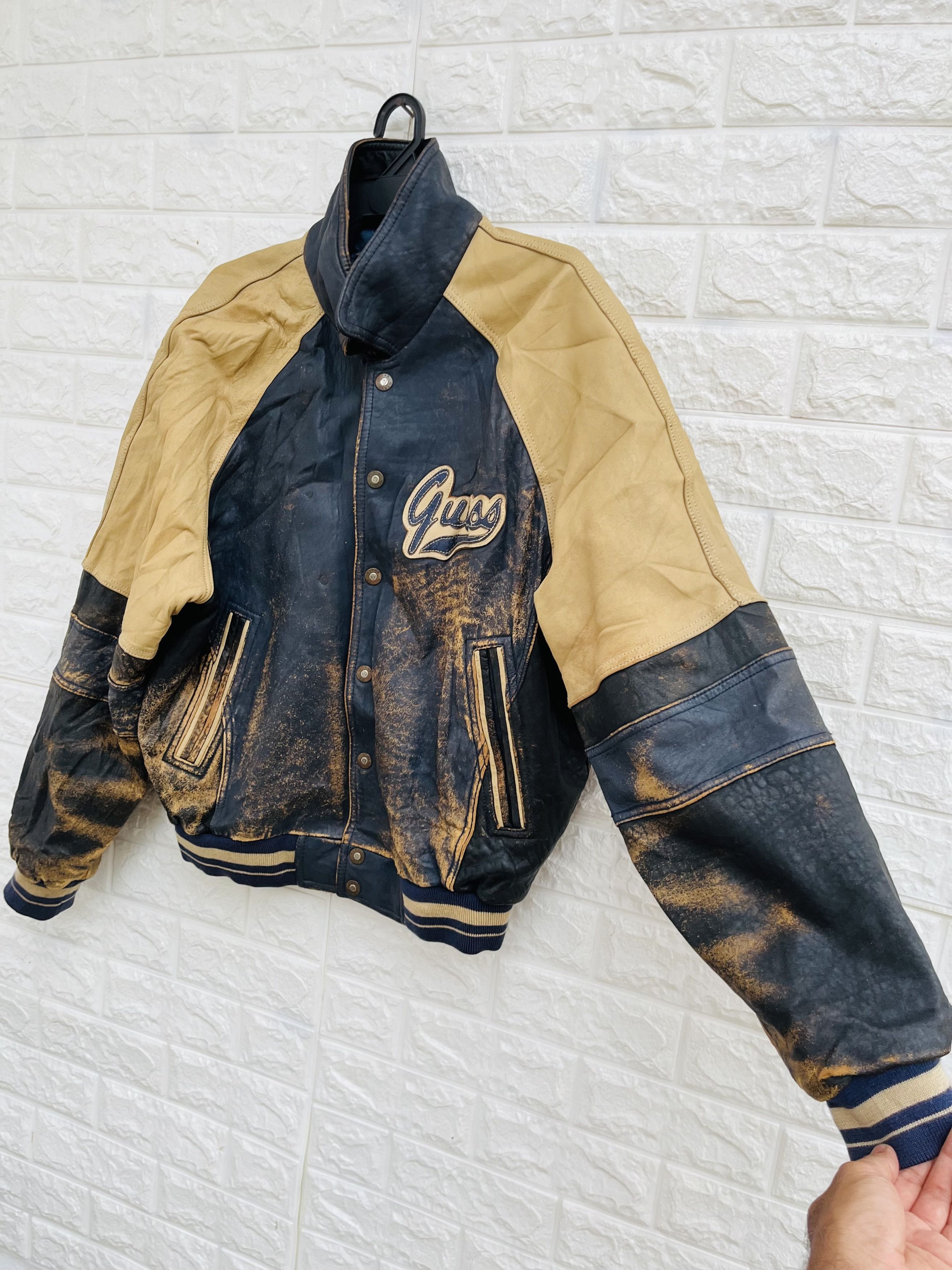 Guess Vintage Guess Hip Hop Streetwear FashionStyle Leather Jacket Size US L / EU 52-54 / 3 - 5 Thumbnail