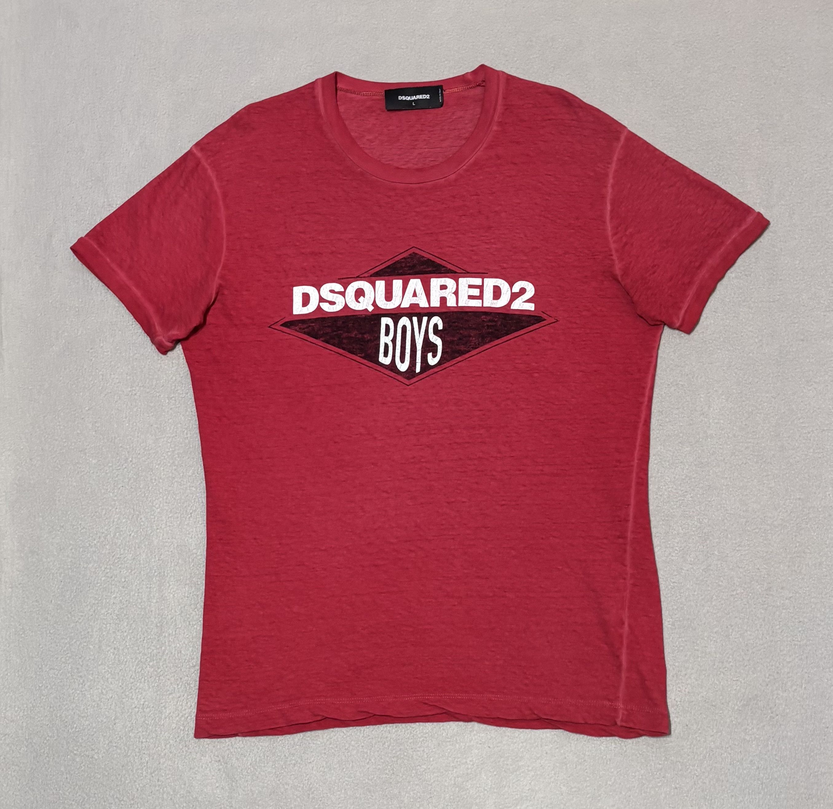 Dsquared2 Dsquared2 Red T-shirt Size L Size US L / EU 52-54 / 3 - 5 Thumbnail