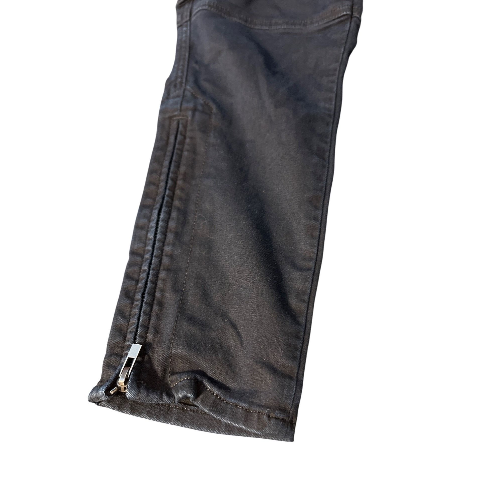 J Brand J Brand Mid Rise Skinny Jeans Dark Blue Denim Ankle Zippers Size 42" / US 20 - 3 Thumbnail