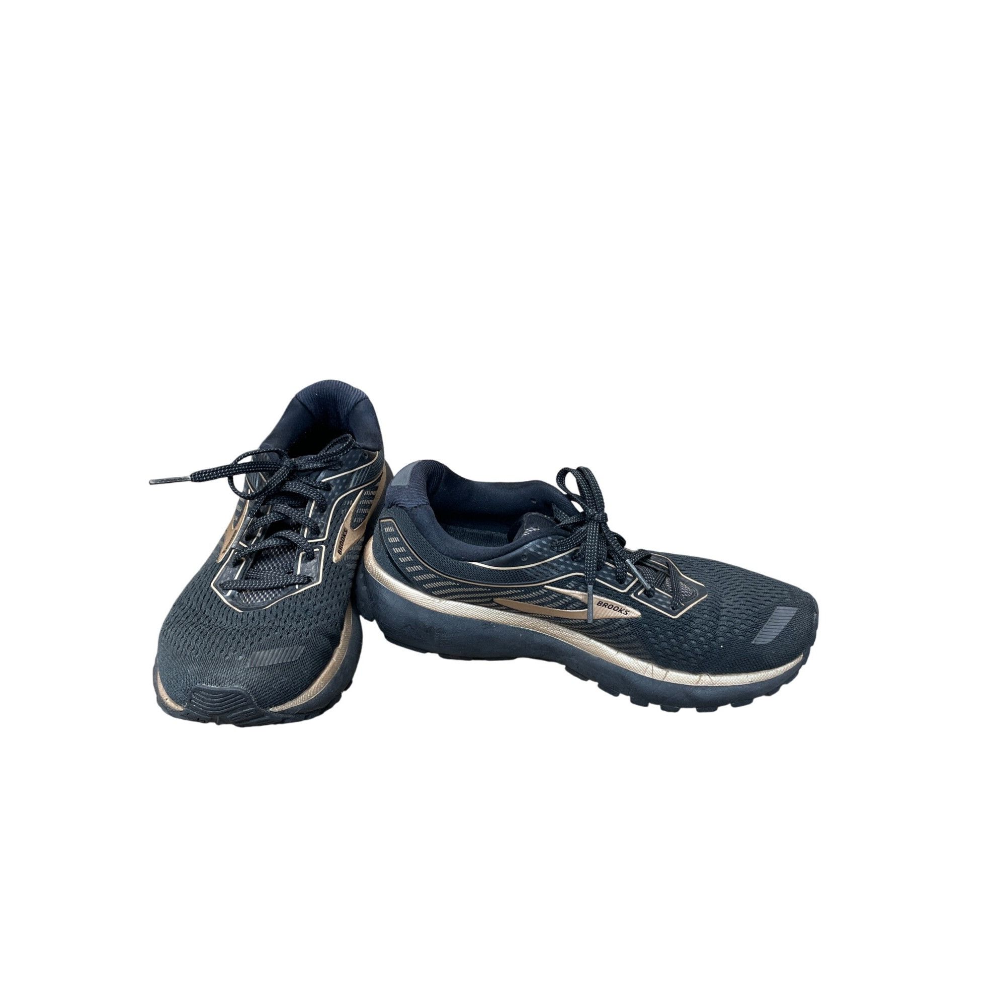 Brooks Brooks Ghost 12 Womens Black Gold Running Shoes Sneakers Siz Size US 8.5 / IT 38.5 - 1 Thumbnail