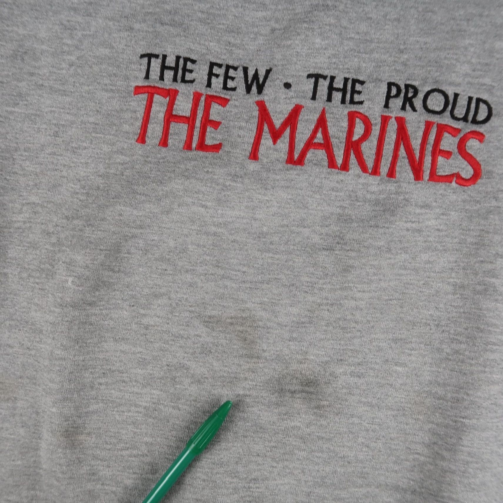 Russell Athletic VINTAGE Russell Athletic 90s Proud Marines Sweatshirt Size L Gray Graphic Print Crewneck Mens Size US L / EU 52-54 / 3 - 7 Thumbnail