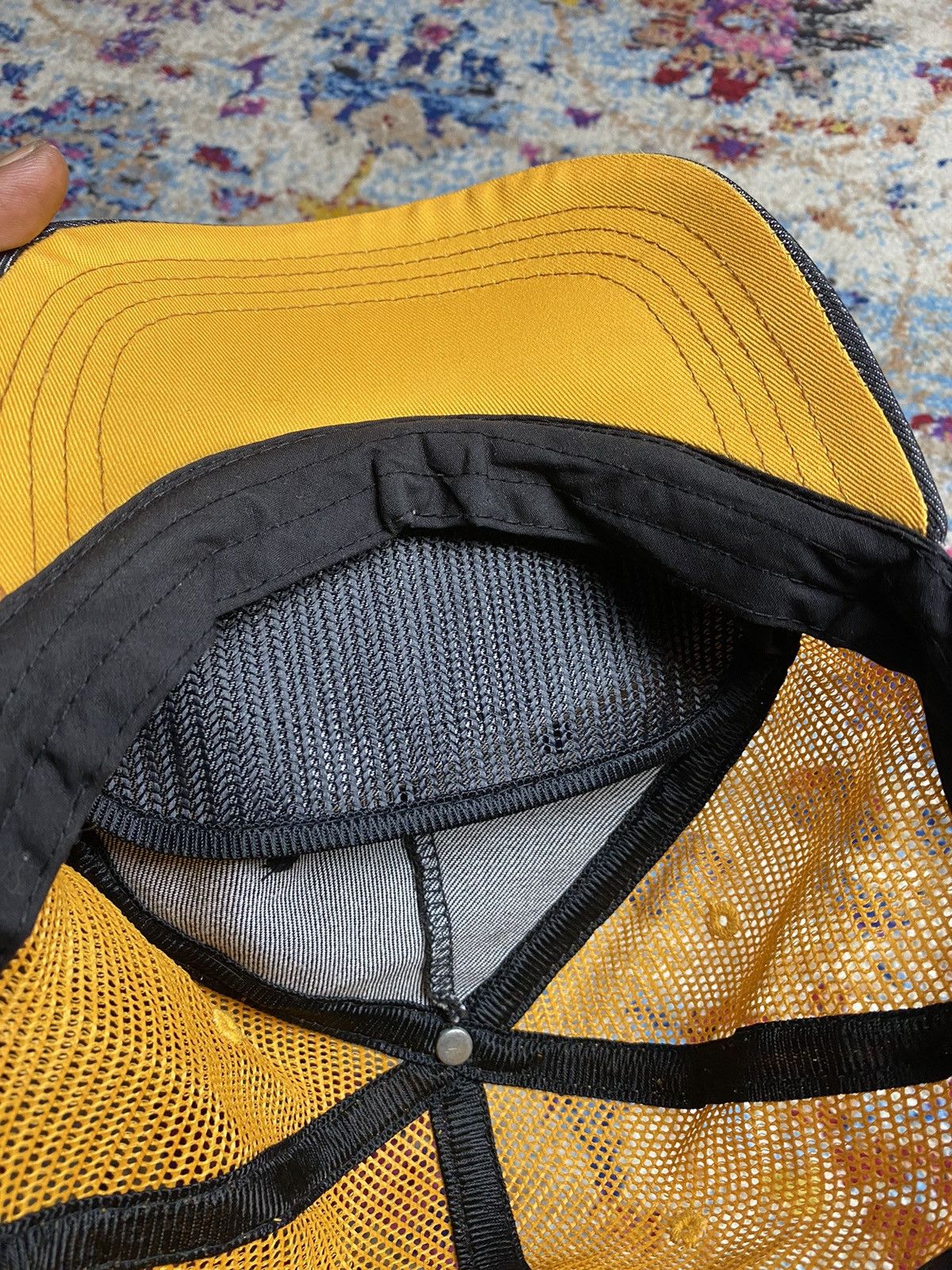 Vintage × Von Dutch Classic Von Dutch Denim/Yellow Kustommade Originals Snapback Size ONE SIZE - 5 Thumbnail