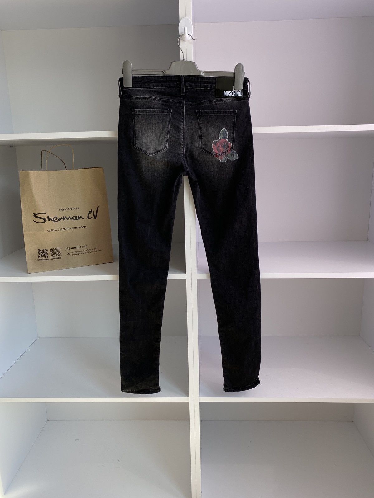 Moschino Moschino Jeans ~ Peace & Love ~ Men’s Black Jeans ~ ITALY Size US 28 / EU 44 - 5 Thumbnail