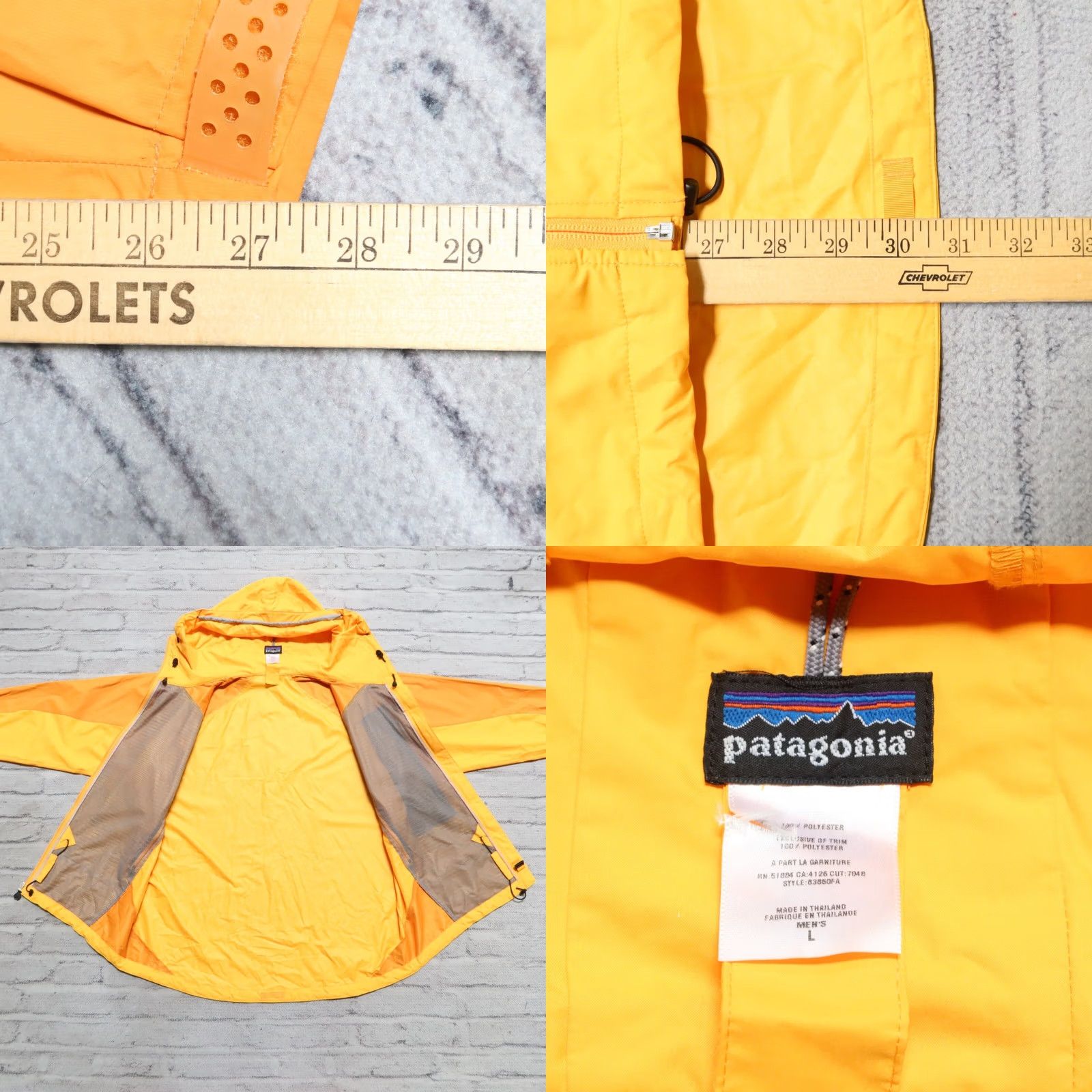 Patagonia VINTAGE Patagonia Regulator Windbreaker Jacket Mens L Yellow Size US L / EU 52-54 / 3 - 8 Thumbnail