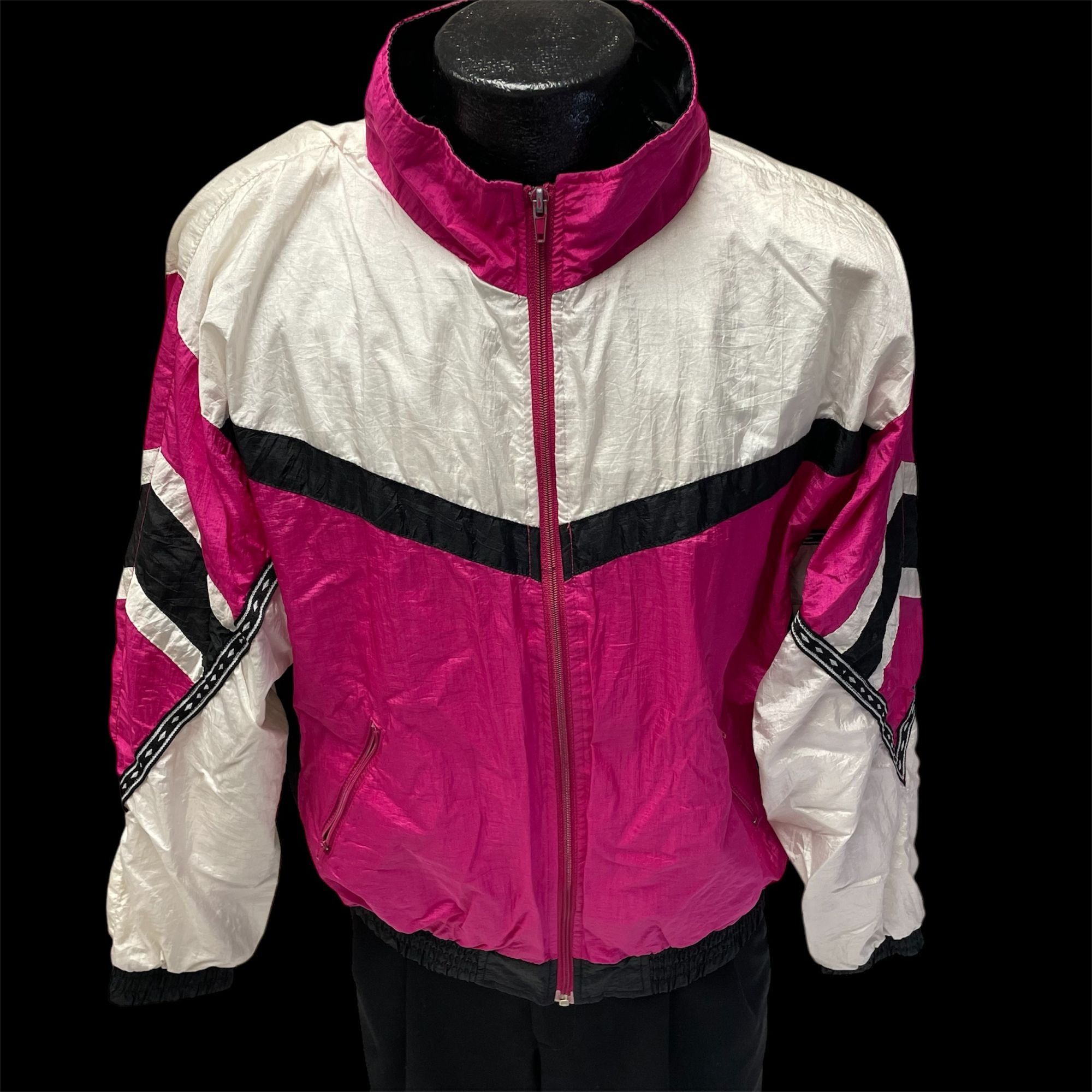 Other Vtg Sunterra HOT PINK COLOR BLOCK Streetwear Windbreaker Size XL / US 12-14 / IT 48-50 - 1 Thumbnail