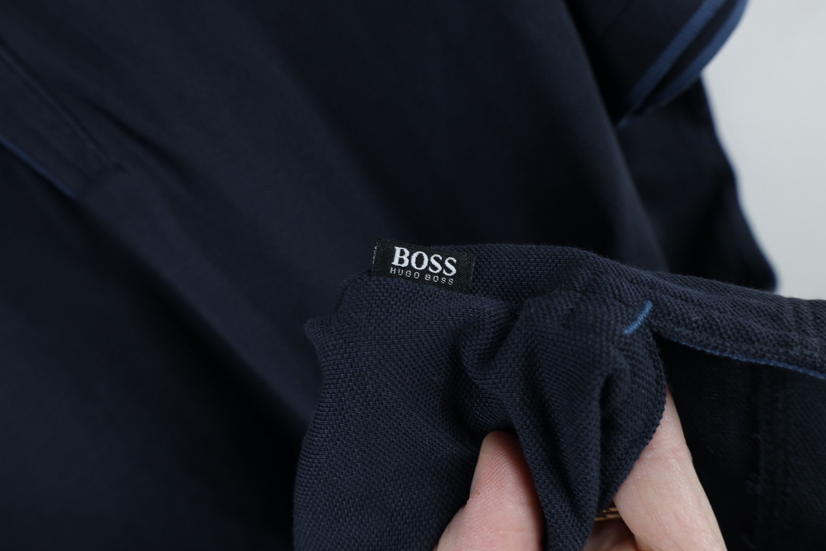 Hugo Boss × Vintage Hugo Boss Regular Fit Pima Cotton Collared Polo Shirt Blue Size US XXL / EU 58 / 5 - 6 Thumbnail