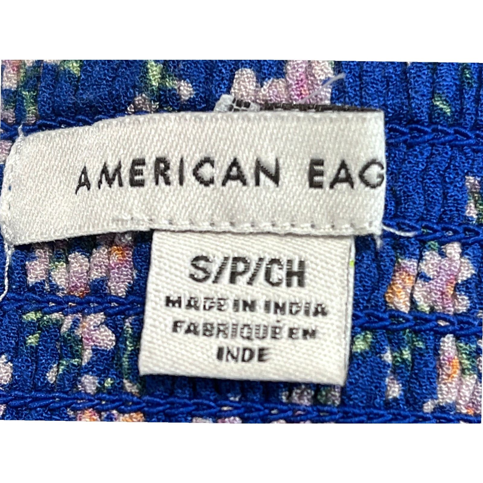 American Eagle Outfitters American Eagle Floral Halter Dress Short Sleeveless Blue Womens Small Size S / US 4 / IT 40 - 6 Thumbnail
