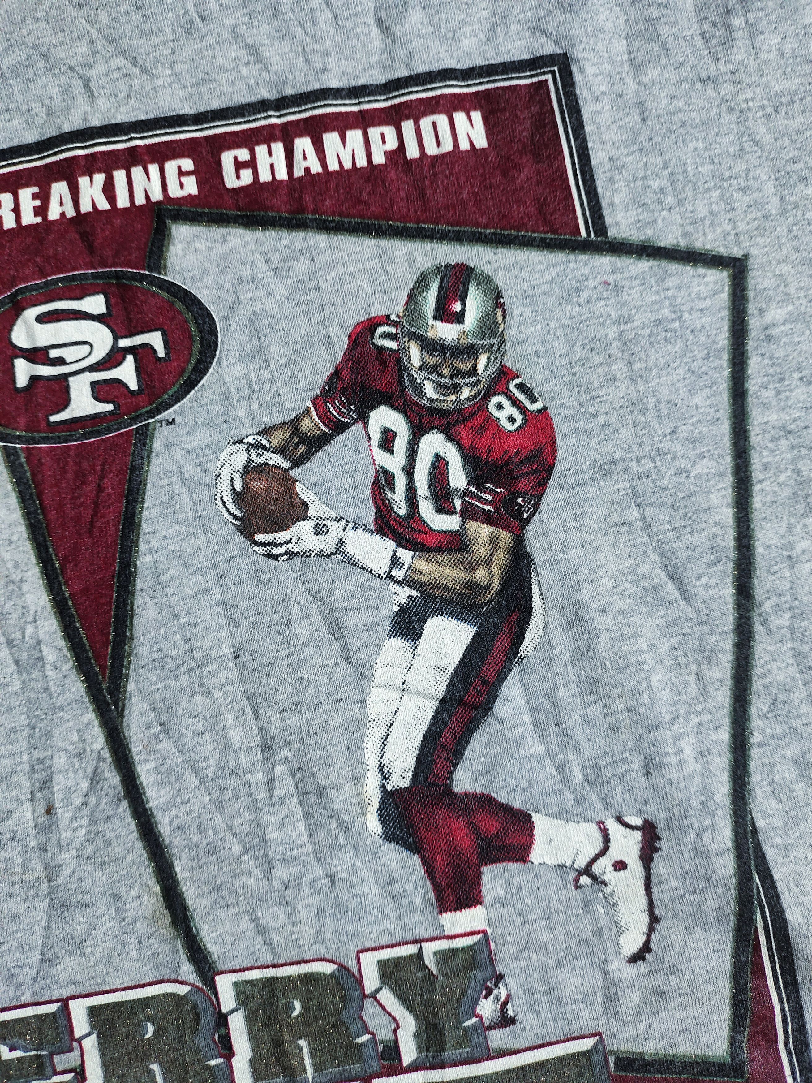 NFL × Nutmeg × Vintage Vintage Jerry Rice Player 90s T-shirt NFL Nutmeg Size US XL / EU 56 / 4 - 7 Thumbnail