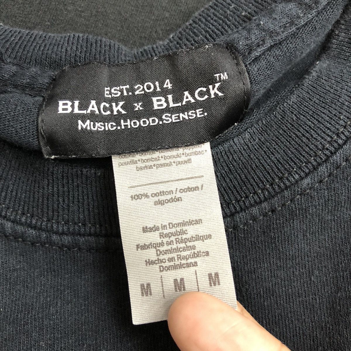 Japanese Brand Black x Black Music Hood Sense Tee Shirt 7 Anniversary Size US M / EU 48-50 / 2 - 4 Thumbnail