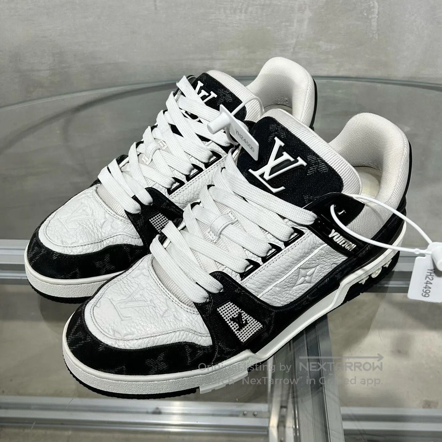 Louis Vuitton Louis Vuitton Trainer Black and White Jeans shoes Size US 7.5 / EU 40-41 - 1 Thumbnail
