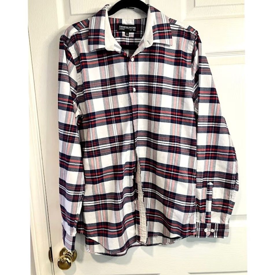 Vintage Thomas Payne London Navy White Plaid Long Sleeve Button Down Shirt Men L Size Size US L / EU 52-54 / 3 - 2 Thumbnail