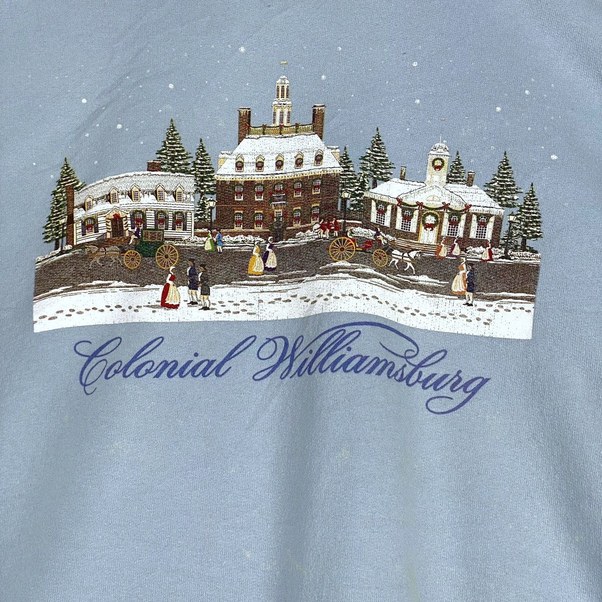 Vintage Vintage Colonial Williamsburg Crewneck Sweatshirt Blue Size XL / US 12-14 / IT 48-50 - 4 Thumbnail