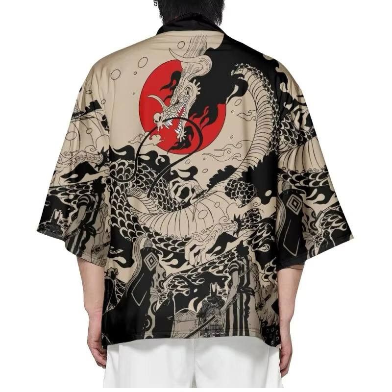 Japanese Brand × Vintage Japanese-style dragon shirt Size US L / EU 52-54 / 3 - 7 Thumbnail