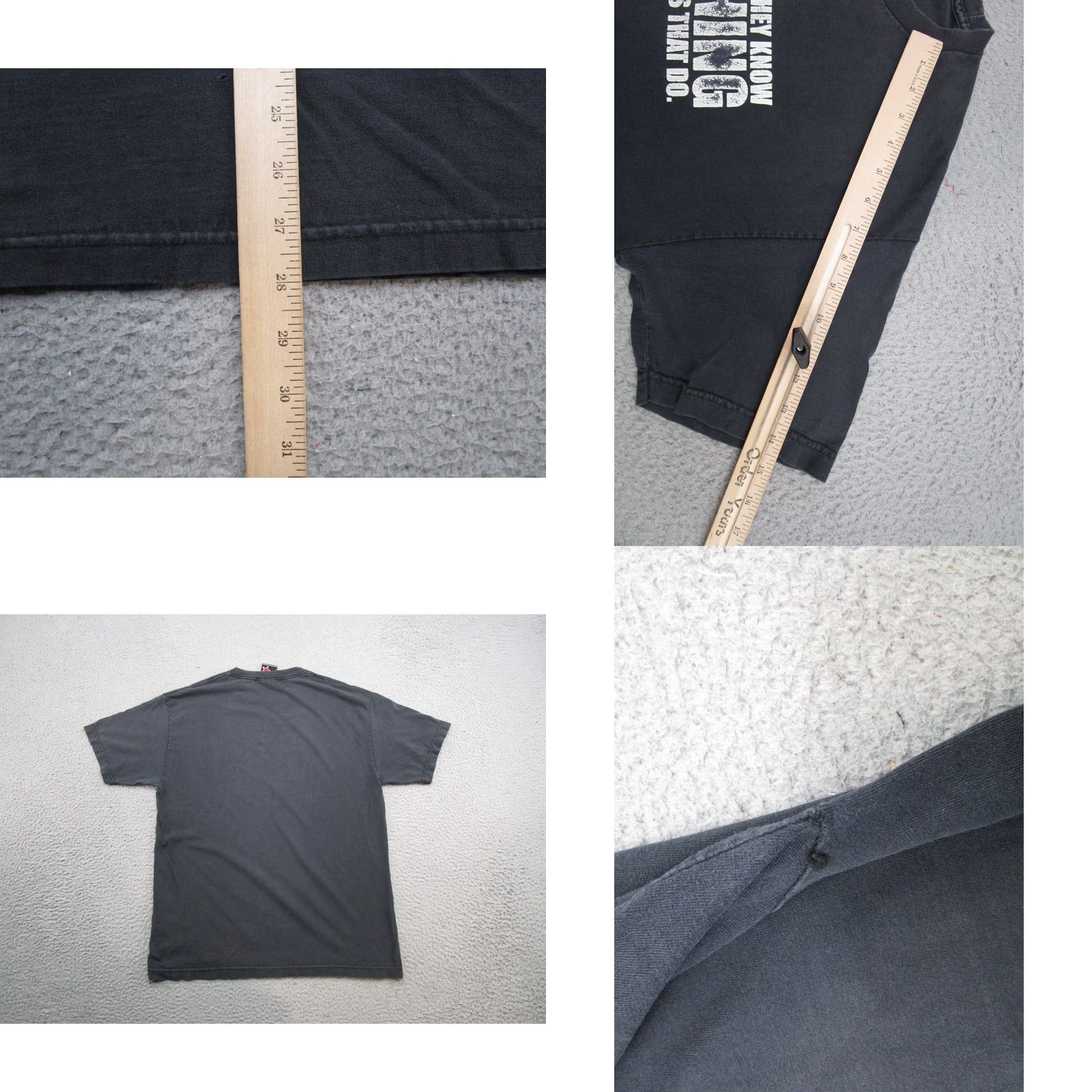 Vintage VINTAGE Top Heavy Tee Shirt Adult Mens XL Black Cotton Short Sleeve Crew Neck 90s Skateboarding Grunge, Size XL Size US XL / EU 56 / 4 - 8 Thumbnail