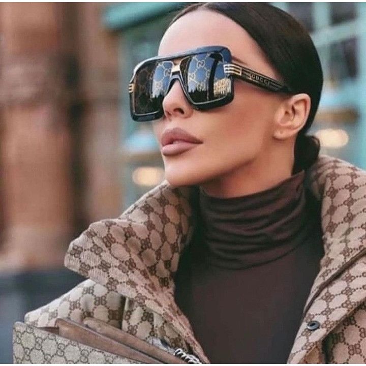Gucci Gucci GG0900S 001 Sunglasses Black Aviator Frame, Grey Size ONE SIZE - 3 Thumbnail