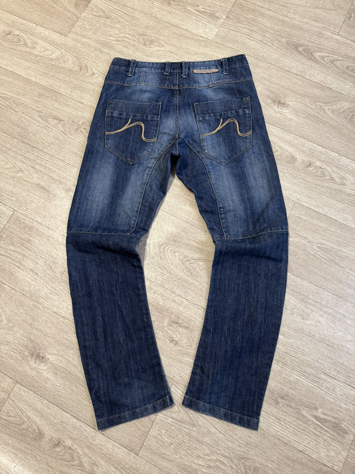 Kangol 🔷Vintage Kangol Y2K Baggy Denim Jeans🔷 Size US 34 / EU 50 - 7 Thumbnail