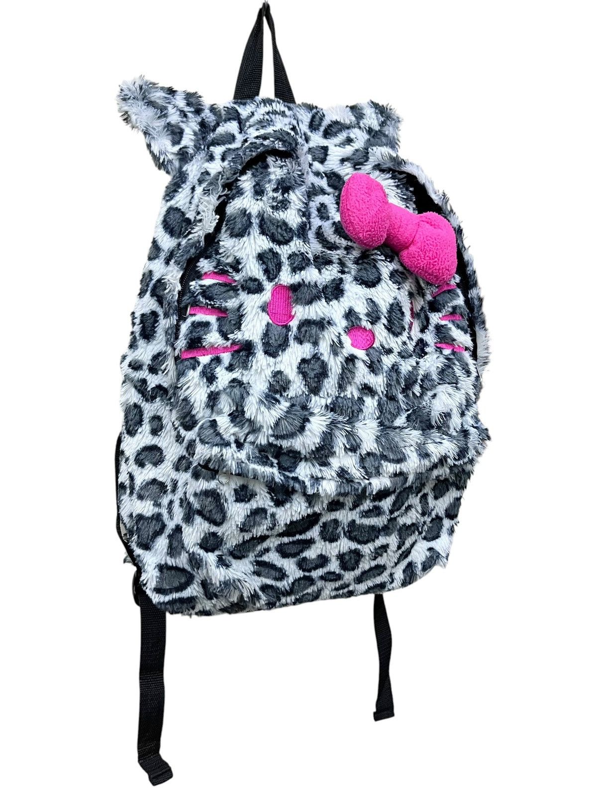 Cartoon Network Archive Hello Kitty Leopard Ears Furry Backpack Sanrio Rare Size ONE SIZE - 5 Thumbnail