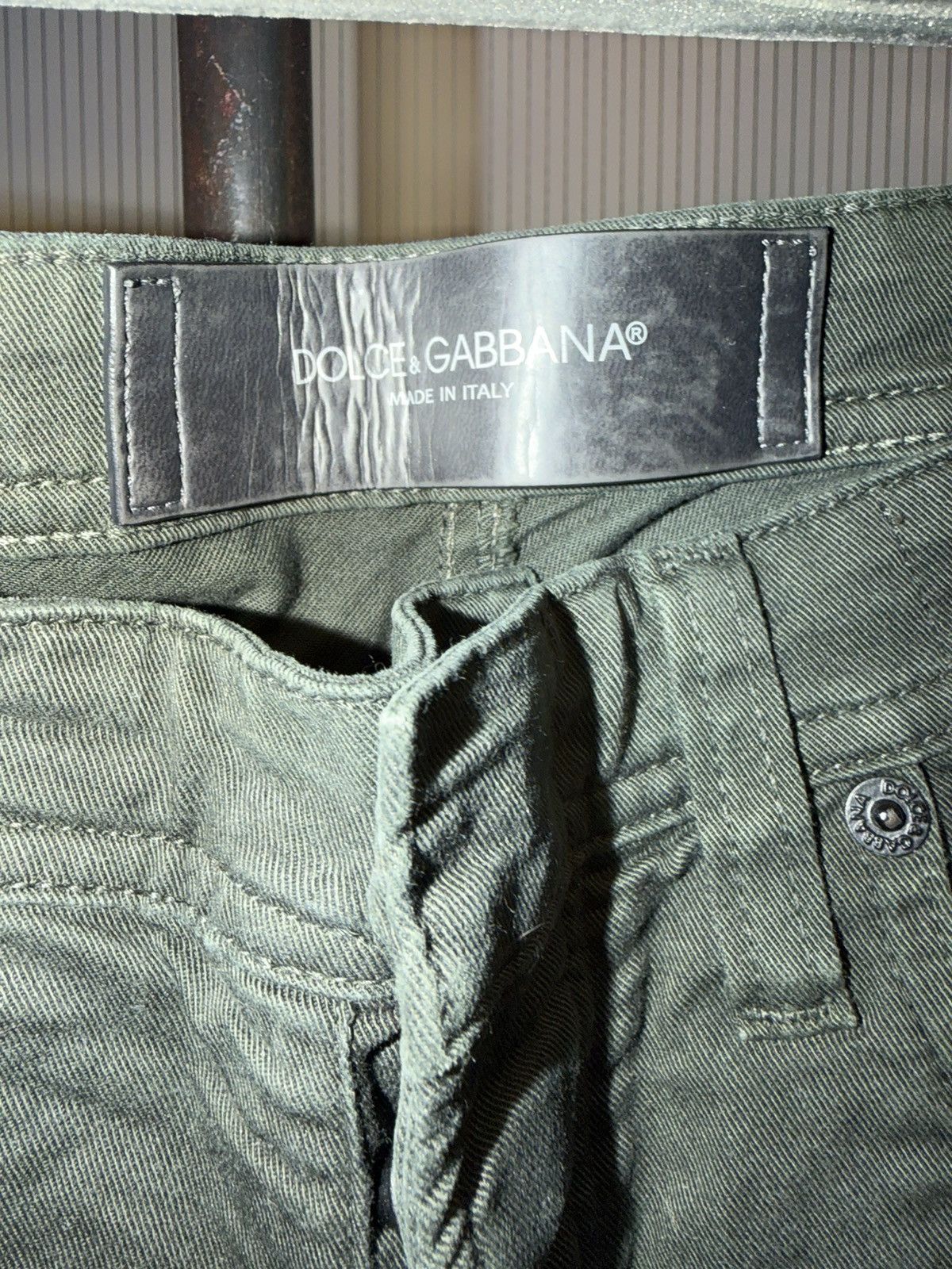 Dolce & Gabbana Dolce & Gabbana Green Chino Pants Size US 29 - 2 Thumbnail