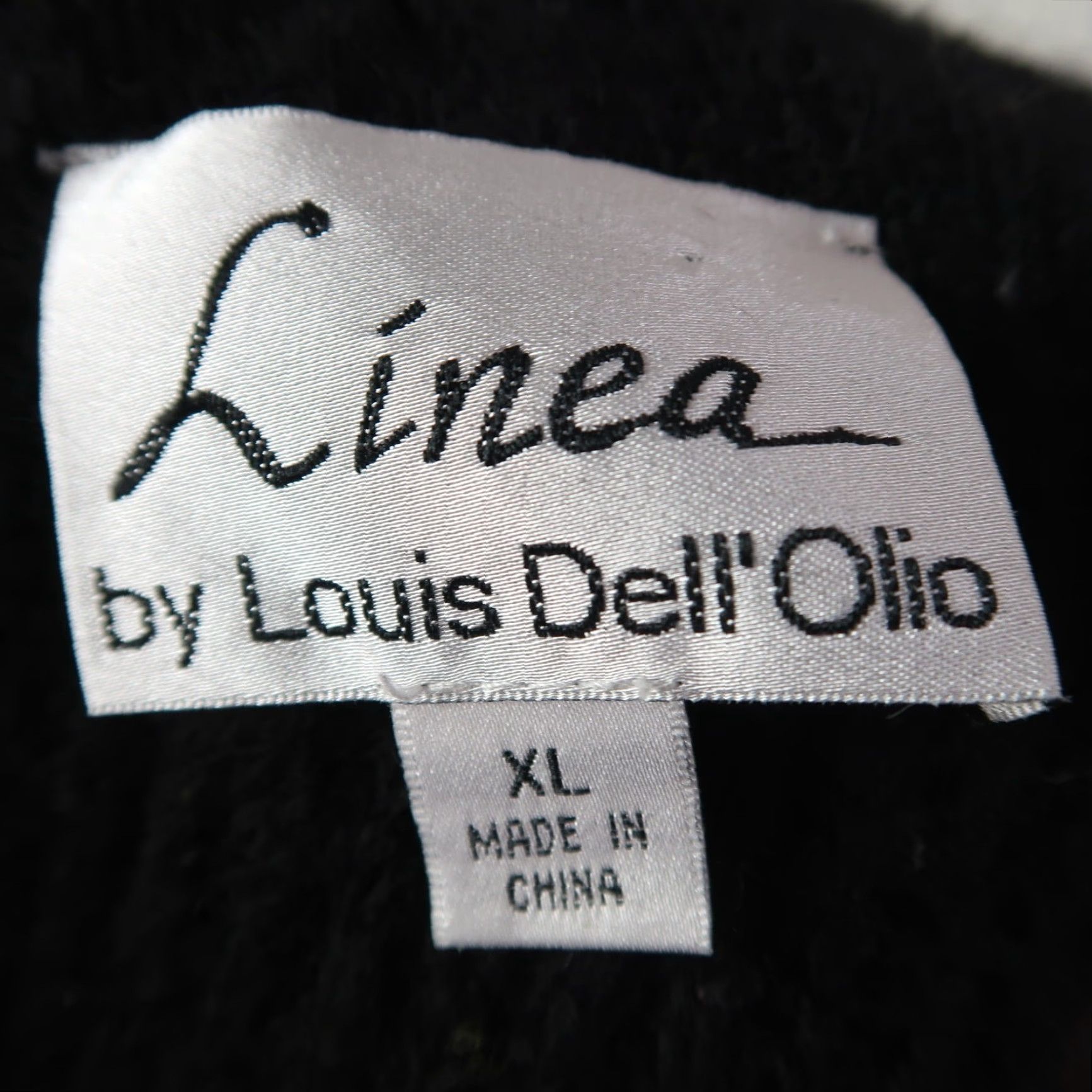 Vintage VINTAGE Linea Black Knit Mid Length Slouchy Duster Cardigan XL Womens Sweater Size XL / US 12-14 / IT 48-50 - 5 Thumbnail