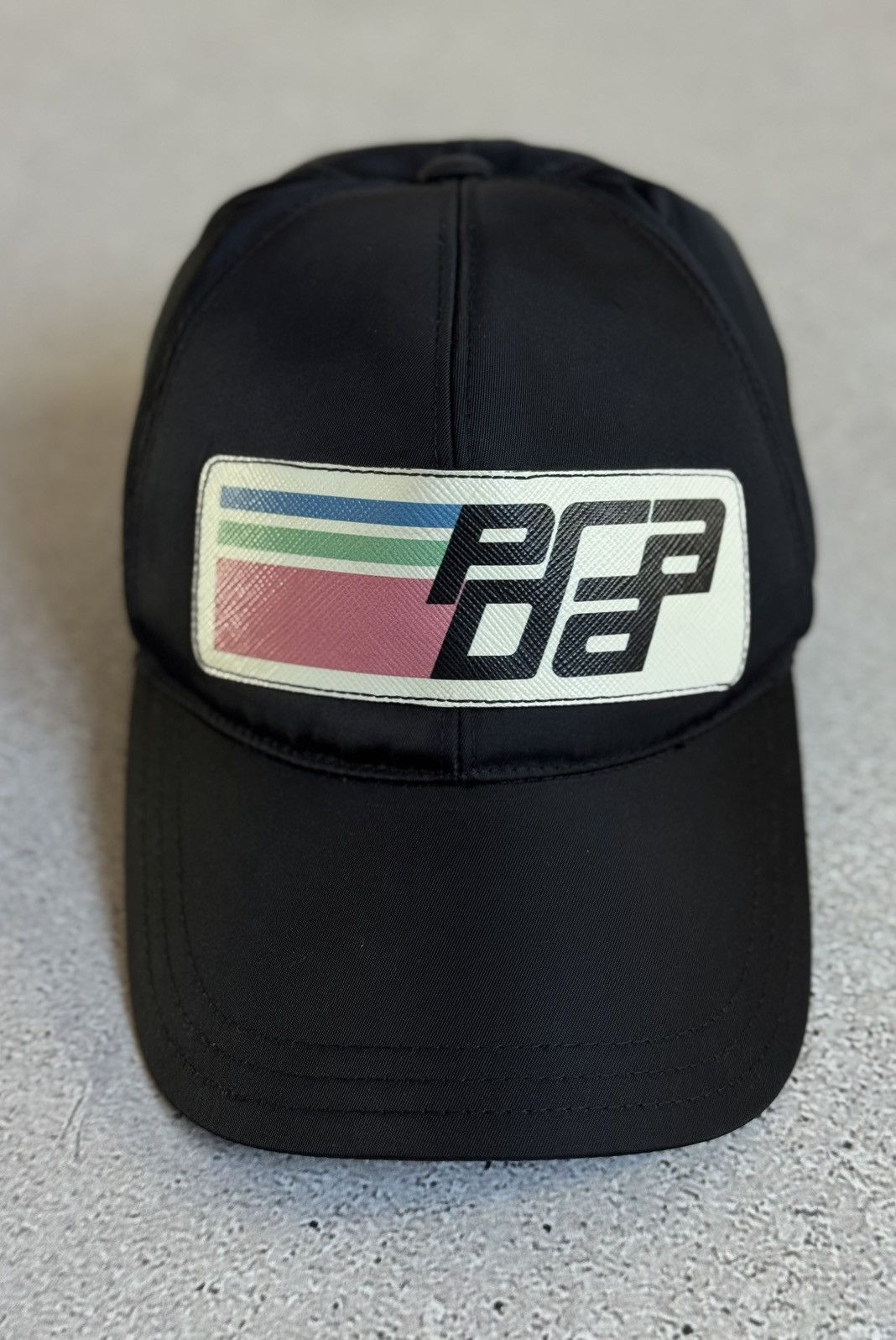 Prada Prada Saffiano Logo Nylon Baseball Cap Size ONE SIZE - 7 Thumbnail