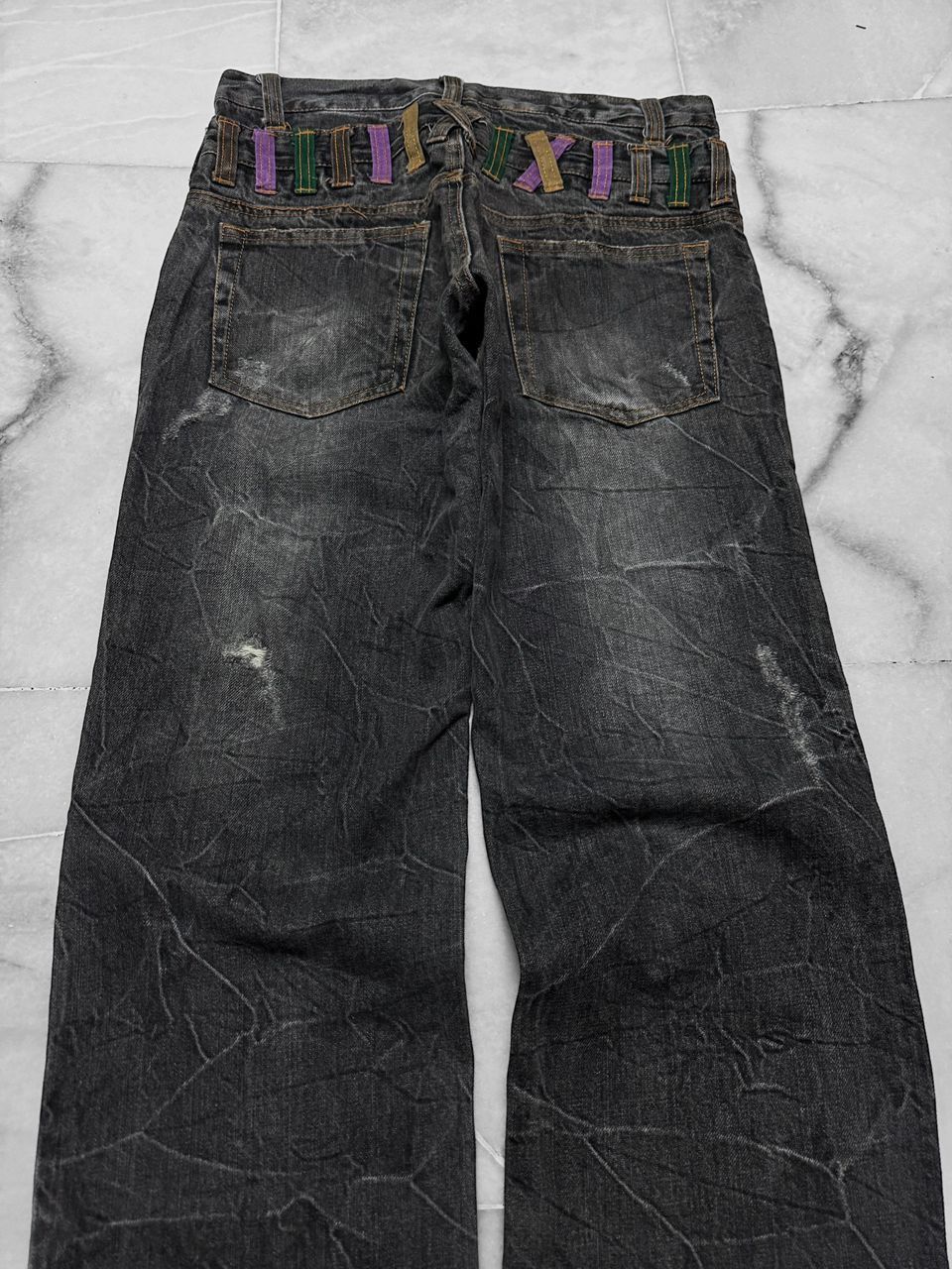 Undercover VINTAGE 1990s-2000s NYLUS DOUBLE WAIST NICE CLAWMARK Size US 29 - 9 Thumbnail