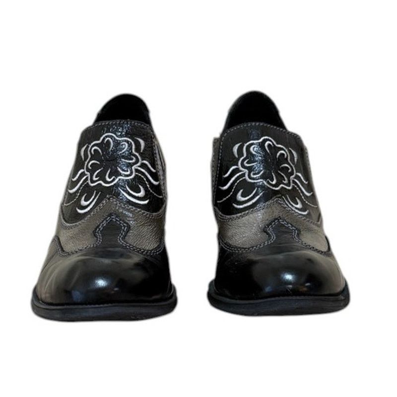 Born BORN Boots Women 7 Black Napa Leather Western Cowgirl Boho Size US 7 / IT 37 - 3 Thumbnail