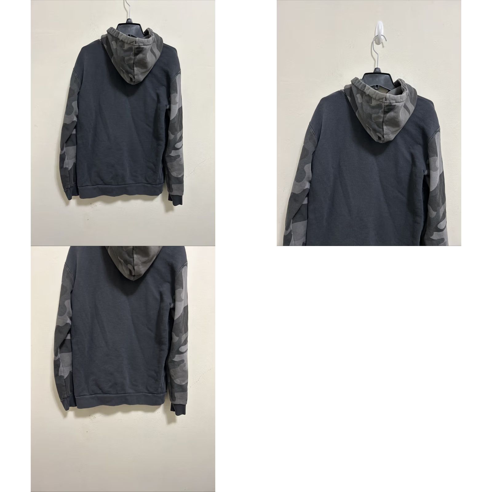 Adidas Adidas Originals Trefoil Hoodie Mens S Black Camouflage Pullover Sweatshirt Size US S / EU 44-46 / 1 - 8 Thumbnail