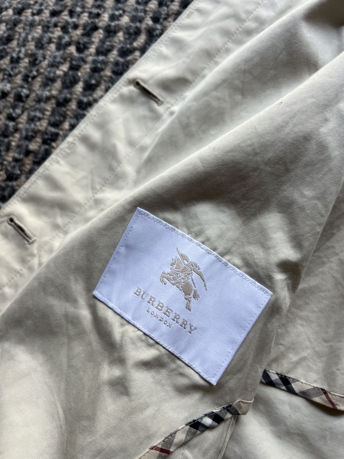 Burberry 00’s Burberry London Trench Coat Nova Check Rare Jacket Size US M / EU 48-50 / 2 - 7 Thumbnail