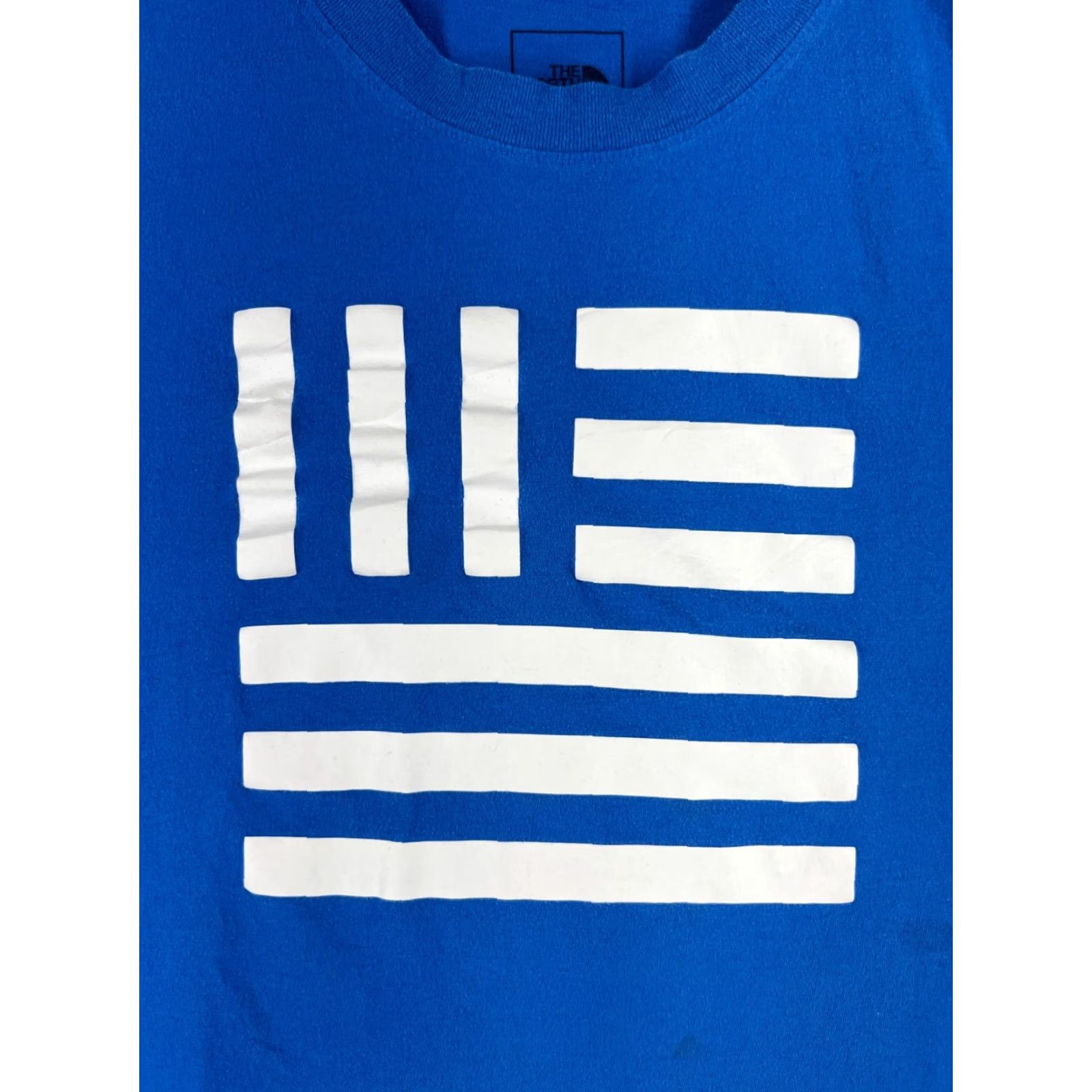 The North Face The North Face Shirt Men Medium Blue 100% Cotton USA Hero Graphic Flag Crew Neck Size US M / EU 48-50 / 2 - 6 Thumbnail