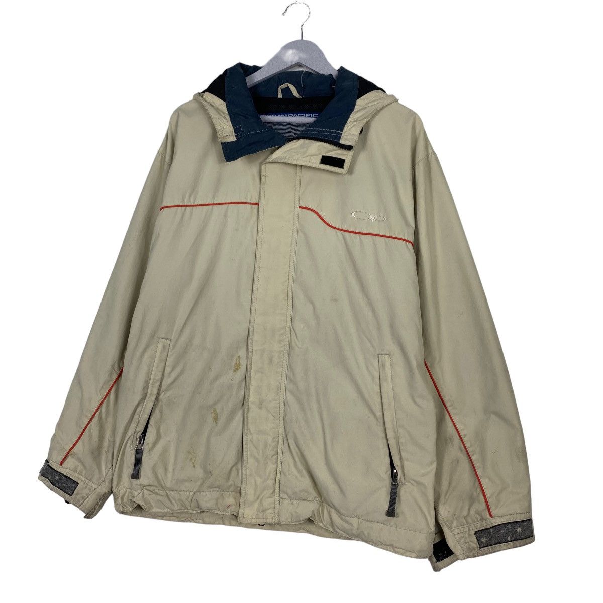 Billabong × Ocean Pacific × Quiksilver Vintage 90s Ocean Pacific Hoodies Jacket Size US L / EU 52-54 / 3 - 2 Thumbnail