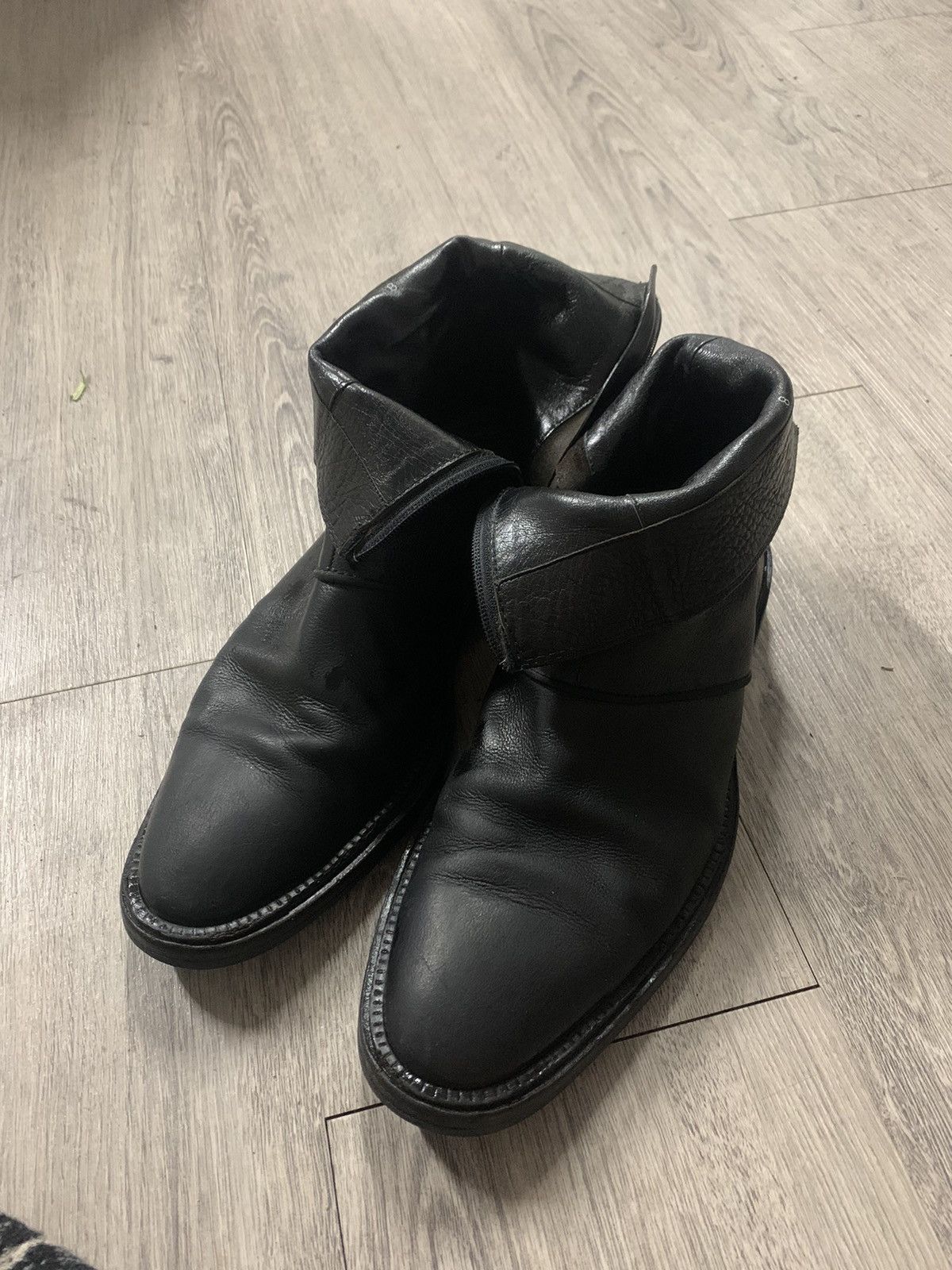 image of 14Th Addiction x Balenciaga Black Boots, Men's (Size 8)
