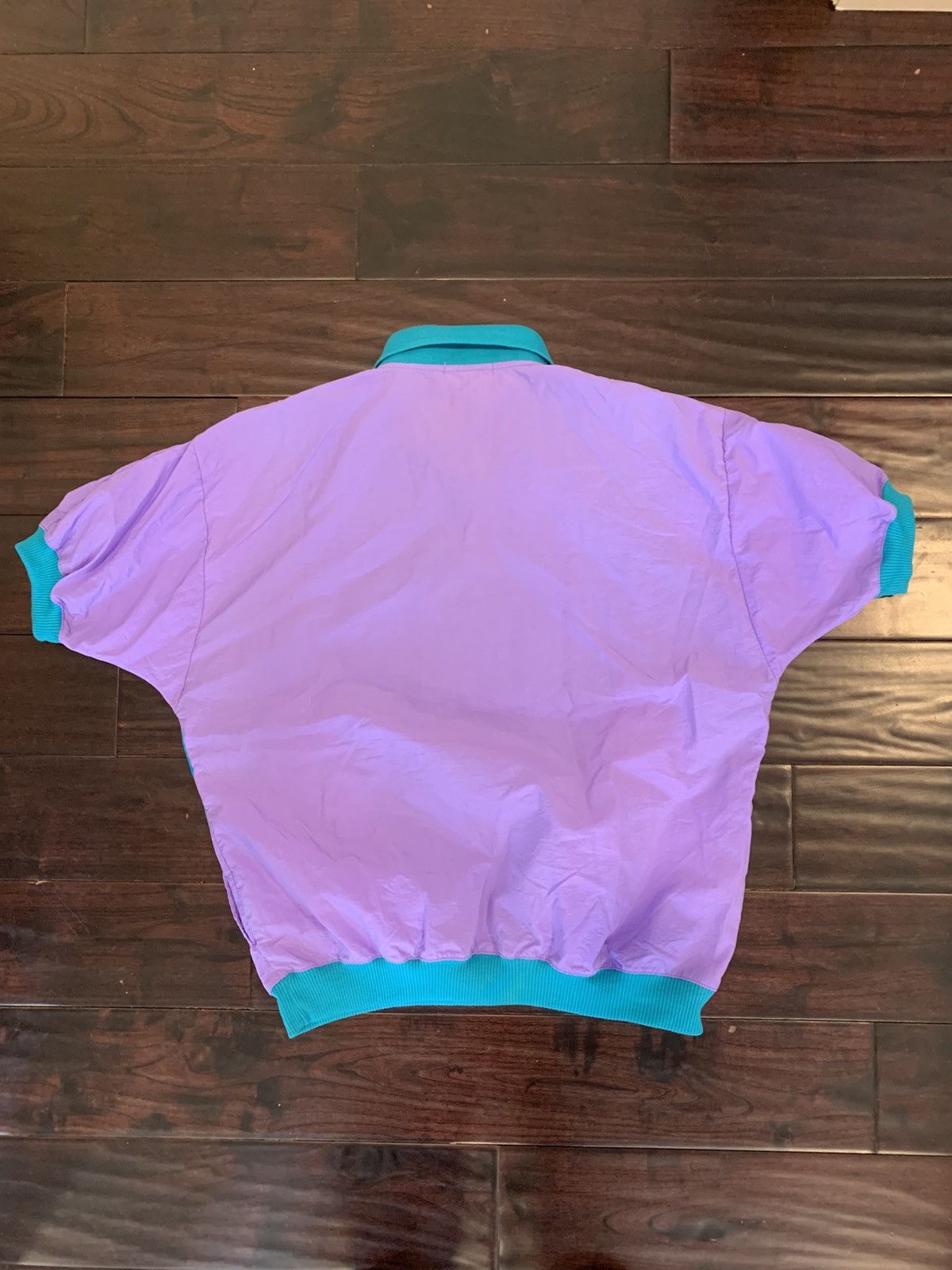 Vintage Lavon Vintage 80's Purple Blue Athletic Windbreaker Polo Size US L / EU 52-54 / 3 - 6 Thumbnail